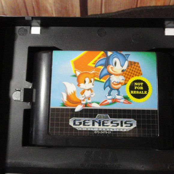 Sega Genesis Vintage Sonic the hedgehog 2~Game~hard case manual 1992 gam… - Picture 4 of 7